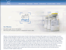 Tablet Screenshot of affimed.com